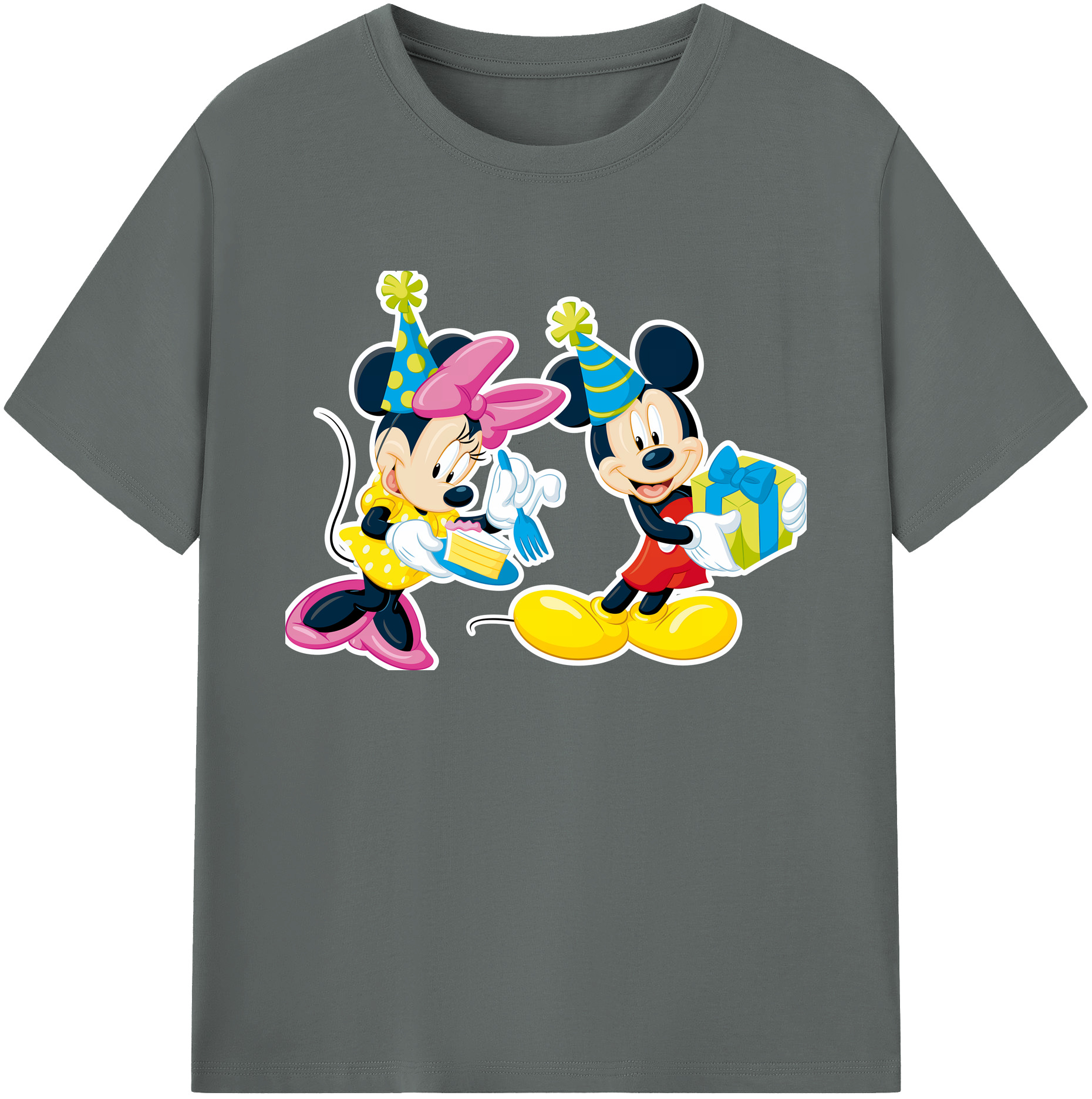 ミッキーマウス Mickey Mouse 綿100％ メンズ半袖Tシャツ｜肌触りやわらか＆通気性